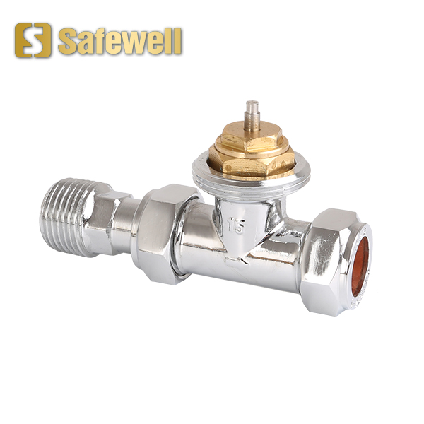 Brass Straight TRV Thermostatic Radiator Valve Body EN215