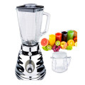 Stainless steel blender with glass jar