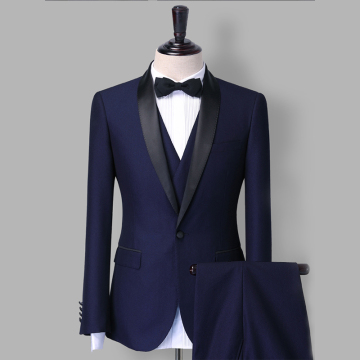 Fashion Classic Men Slim Fit Suits Groom Wedding 3 Pieces Suits Top Fabric Business Suits Custom Made 1 Piece Accept OEM