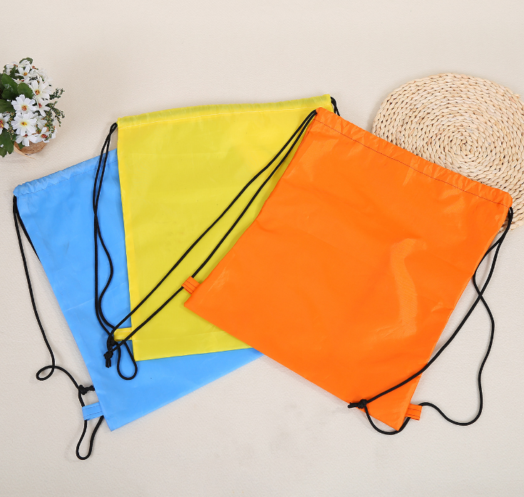 Promotional Nylon Drawstring Backpack For Outdoors