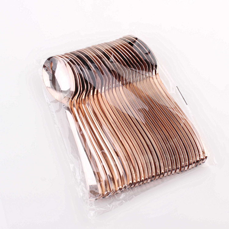 180 Rose Gold Silverware Set Party Utensils Supplies Disposable Party Utensils Supplies