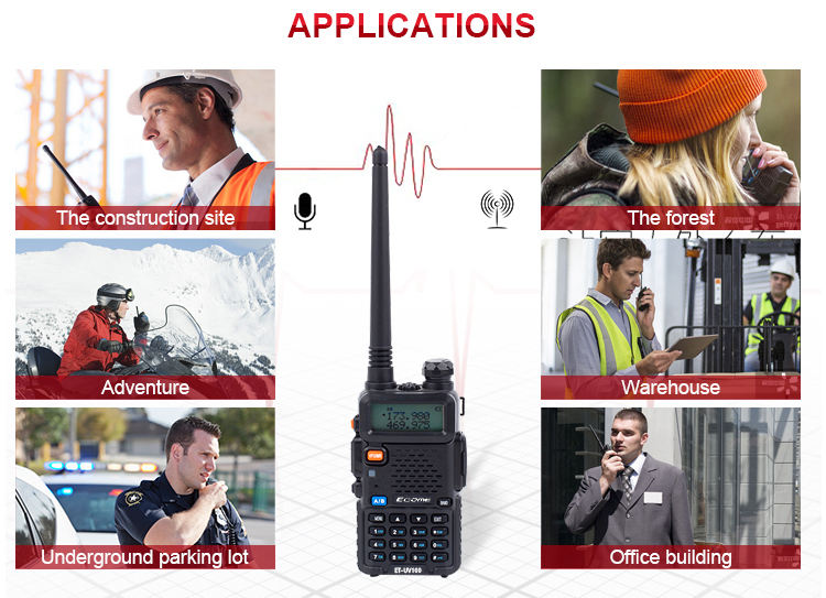 2800mAh بطارية Li-ion 11kcdf3e Modulation Adio Transceiver FM Amateur Walkie Talkie Set