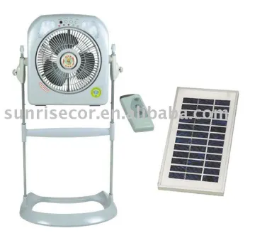 stand solar fan with remote control