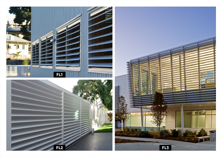 Customized Aluminum Profile Fixed Shutter Outside Sun Louvers Panel for Window