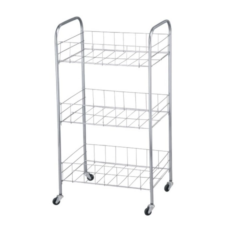 Mobile storage cart with lock