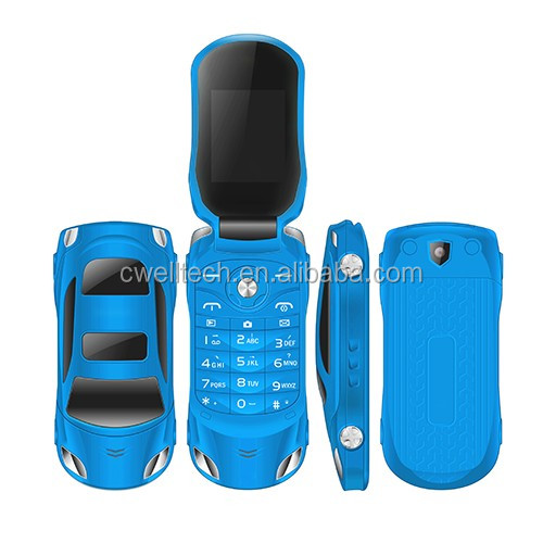 7 Colors Available Mini Small Size Car Shaped and Flip Phone