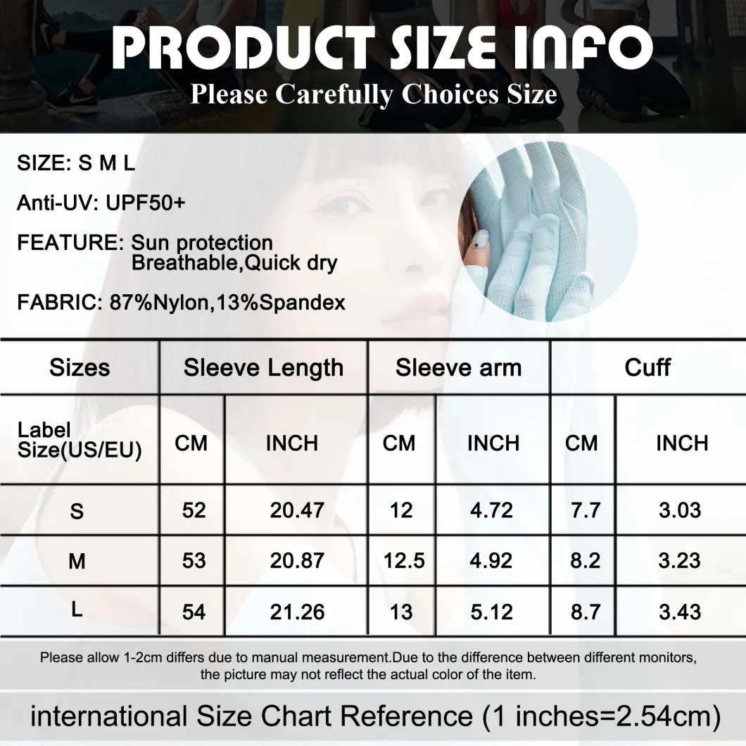 Women's Upf50+ Sunscreen Ice Silk Anti-UV Cooling Arm Cover
