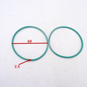 Green FKM Rubber O-rings 2.5x60 OD