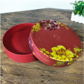 Customize Red Cardboard Paper Round Cake Boxes