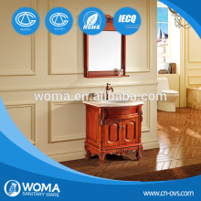 6010 morden solid wood bathroom cabinets with pantry cupboards