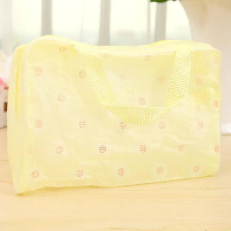 Floral Print Travel Waterproof Cosmetic Bag Bath Receiving Bag