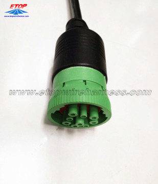 Molded J1939 Male Type II connector