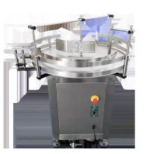 Bottle Sorting and Accumulation System: Round Bottle Unscrambler and Rotary Table