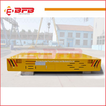 High Efficiency Trackless Motorized Transfer Carriage for Steel Plant on Rails