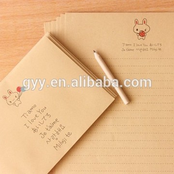 Brown Envelops and Letter Paper, Craft, Kraft Envelops and Letter Paper with Logo Printing