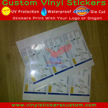 Waterproof PVC Glossy Sticker