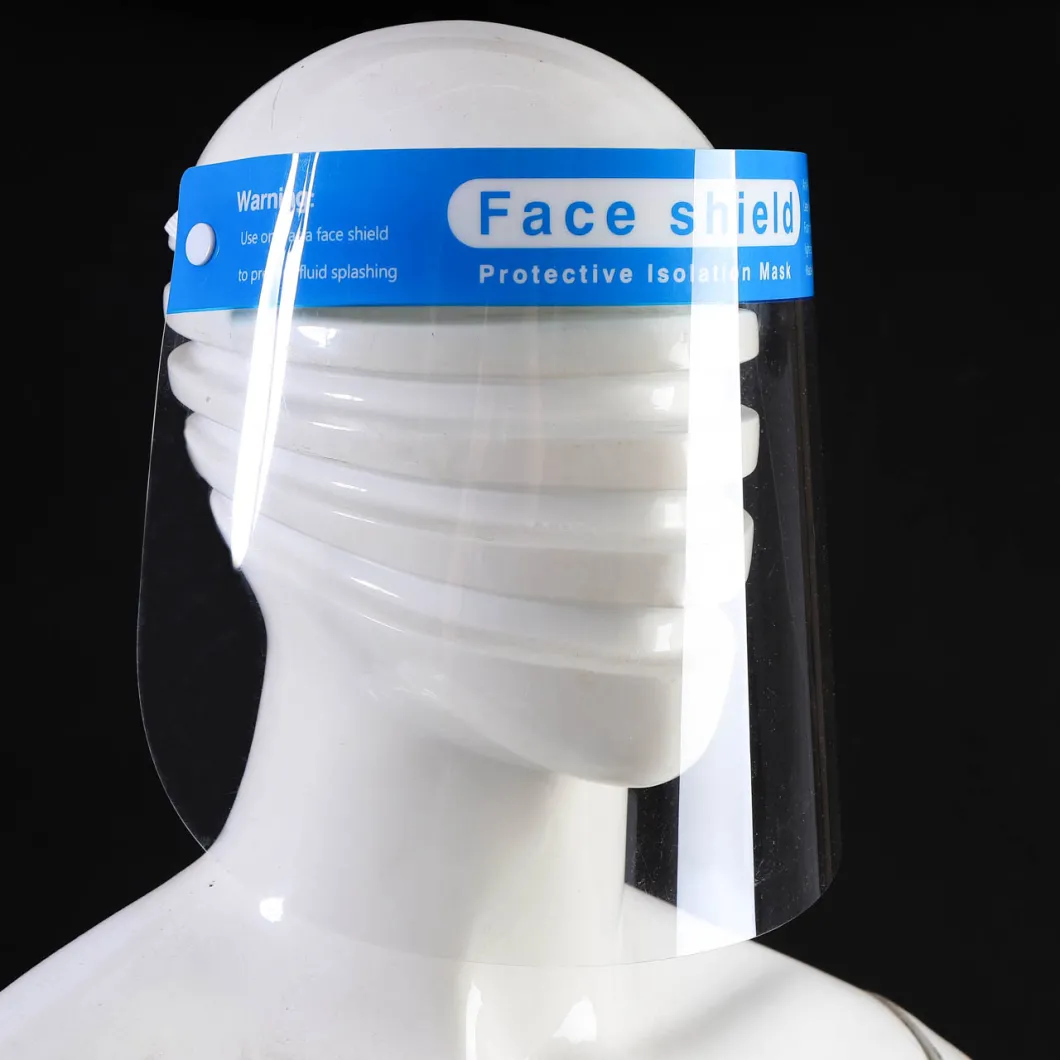 in Stock Plastic Protective Anti-Fog Face Shield Mask