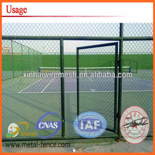 Air port weaving chain link fence