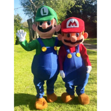 Adult Plumber Mario Halloween Costume for Men - Cosplay Jumpsuit with Accessories