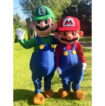 Adult Plumber Mario Halloween Costume for Men - Cosplay Jumpsuit with Accessories