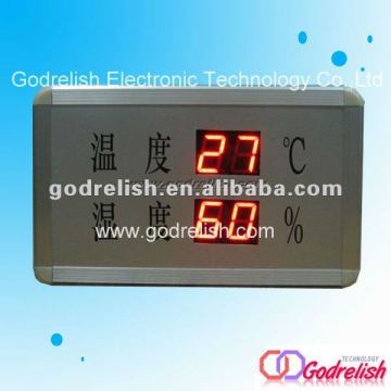 outdoor led clock temperature display