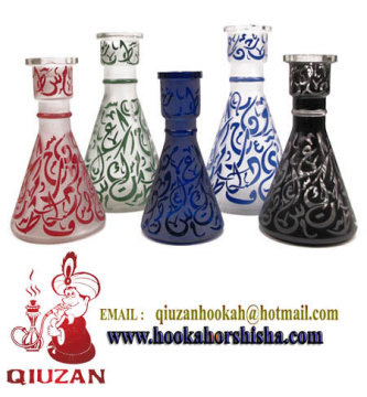 Medium Glaze Glass Vase Hookah Bottle