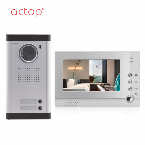 7 pulgada 4 Wire Doorphone Video Intercom