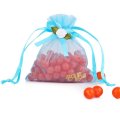 Blue wedding gift organza bag