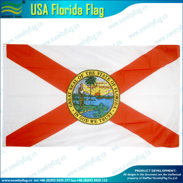 polyester USA Florida flag