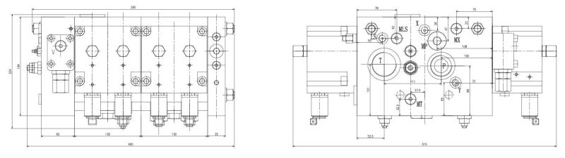 Electrical Controlled Proportional Valve (4eplsv330-35) Bucher LV22, Load Sensing Control Valve, Mobile Hydraulic Control Valve