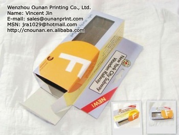 customized cheap paper packaging box with cutted window