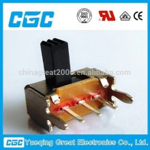 2 positions horizontal type SPDT sub-miniature slide switch