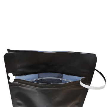 100% resirkulering av materialer flat bunnpose kaffeemballasjepose med glidelås
