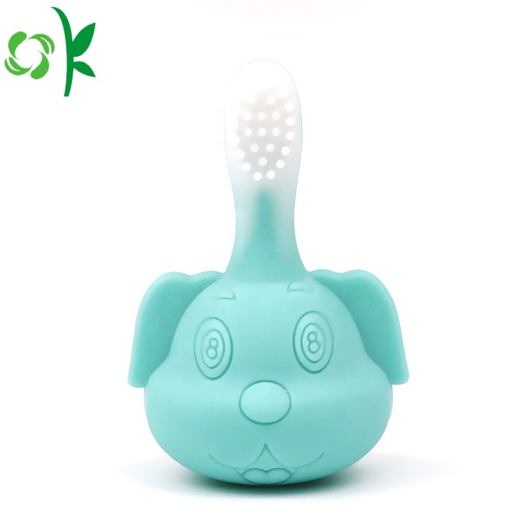 Food Grade Lovely Silicone Baby Toothbrush