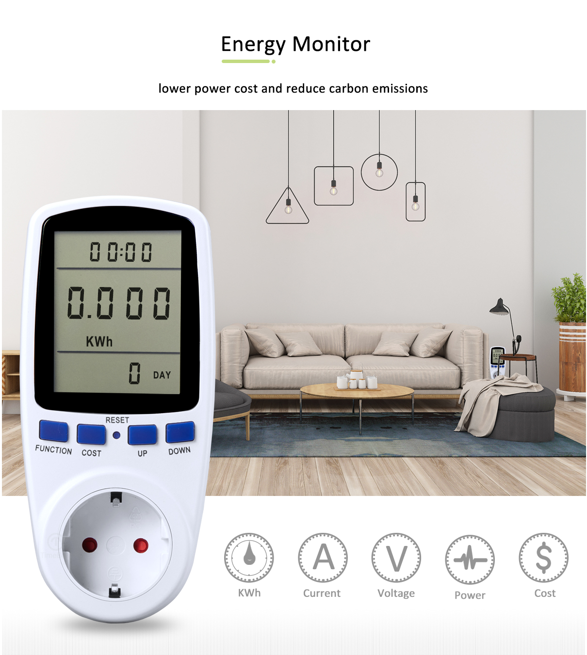 Current Din Rail Energy Meter, Mid-watt Power Analyzer, And Voltage ...