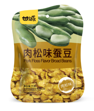Fried and roasted meat floss broad beans snack food