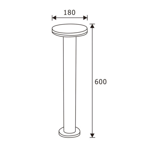 Aluminum 12W Graden CREE LED Bollard LightofBollard Light Covers