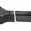 Zwarte voorbumper split spoiler lip 3st