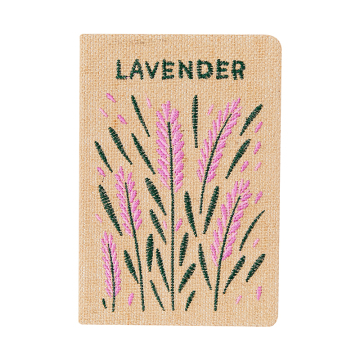 Fabric Hardcover Embroidery logo notebook