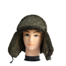 winter warm men sheepskin fur aviator hat