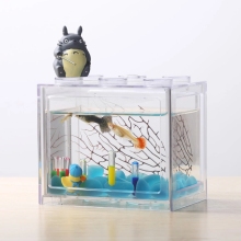 Building Blocks Ecological Tank Fish Spider Ant Small Mini Reptile Pet Box