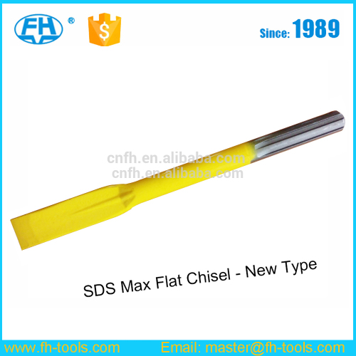 Painted New Type Yellow colour SDS Max Flat Chisel