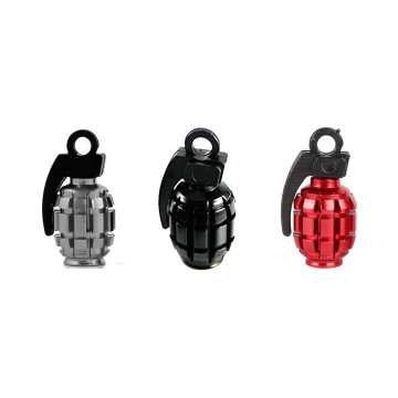 Grenade Shaped Bicycle Tire Valve Caps