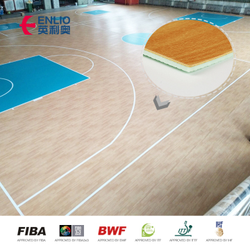 Anti-Slip pvc indoor sports court gym floor basketball court flooring cost