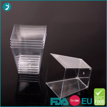 Disposable Plastic Mini Dessert Cups 2oz Petite Square
