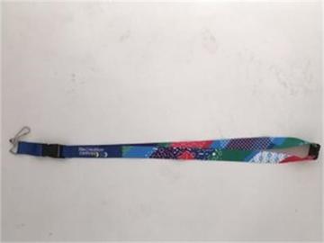 Multi-colored lanyards with dye sublimation printing