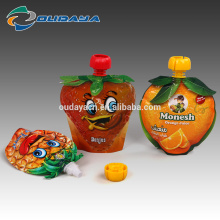Package Stand Up Orange Shaped Spout Juice Pouch