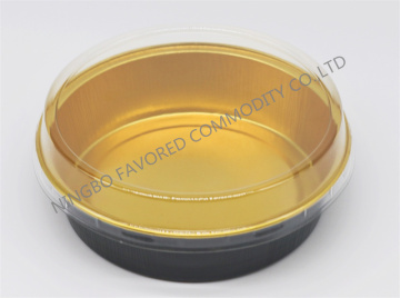 small round smoothwall Aluminium foil container