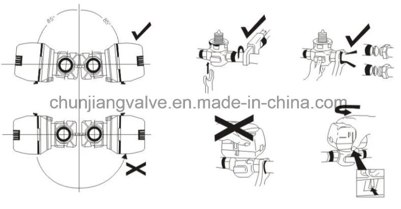 Brass Three-Wire Switch Type Electric Valve (CJ228)