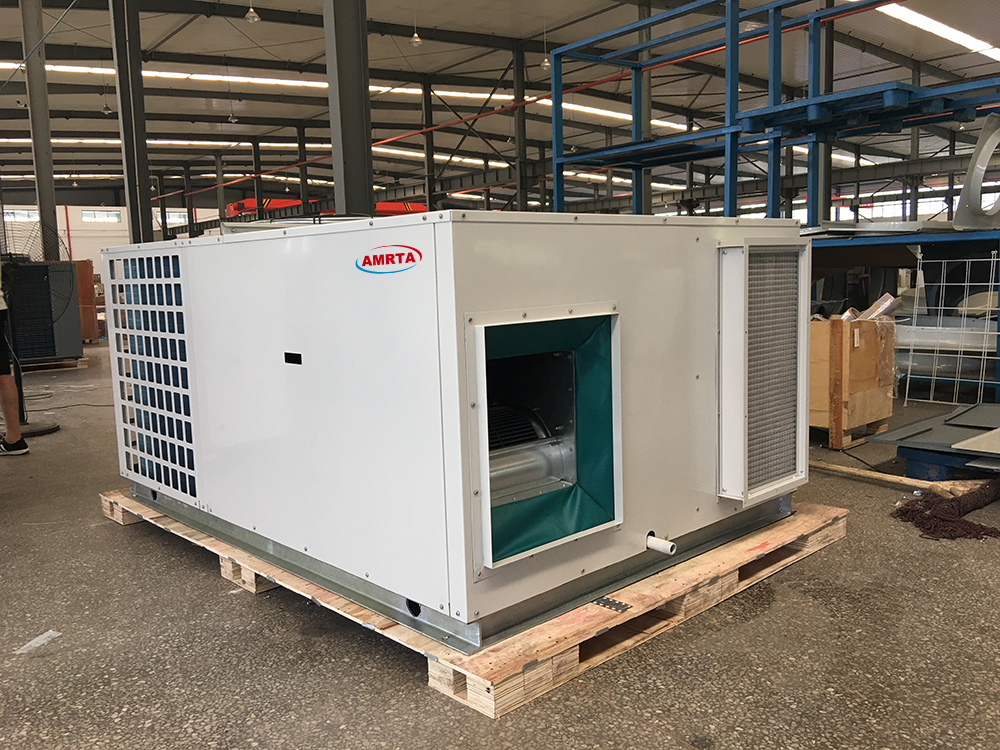 Rooftop Packaged Unit with Hot Water Coil